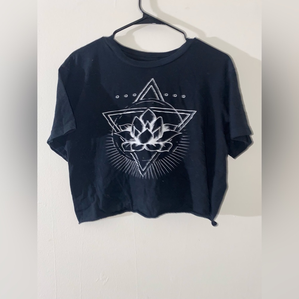 Lotus flower crop top